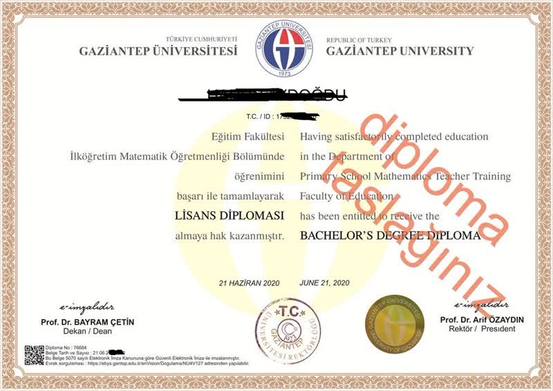Lise Diploma Örnek Onayli